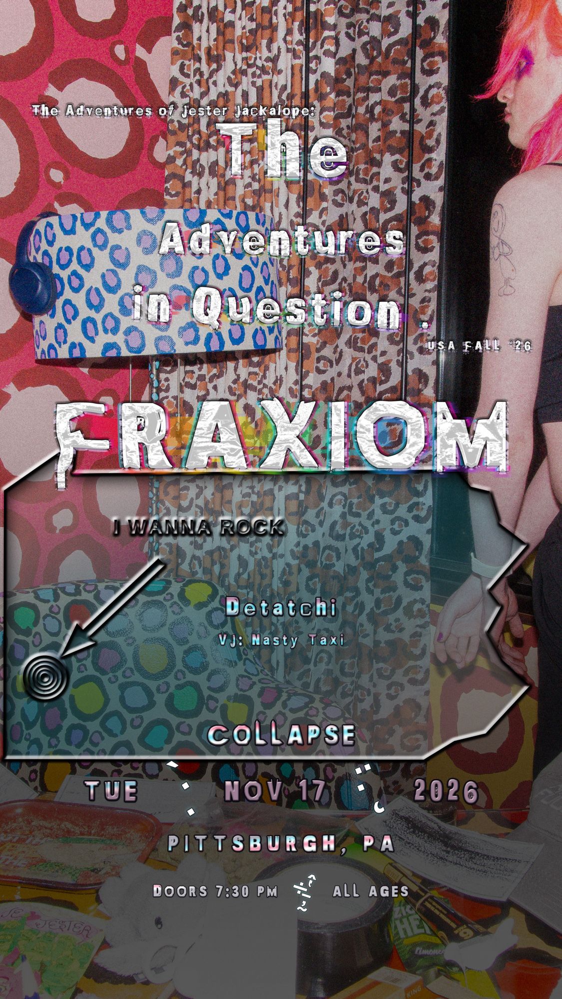 Fraxiom event flyer
