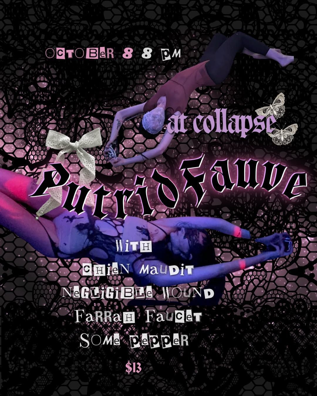 Putrid Fauve event flyer